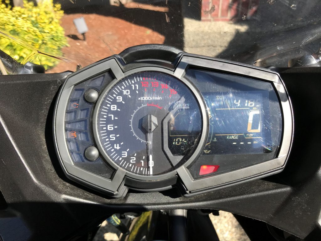 Ninja 400 dashboard