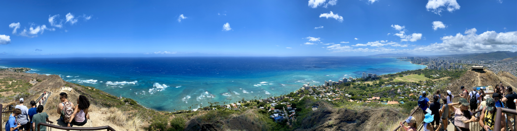 Diamond Head Crater view from the top