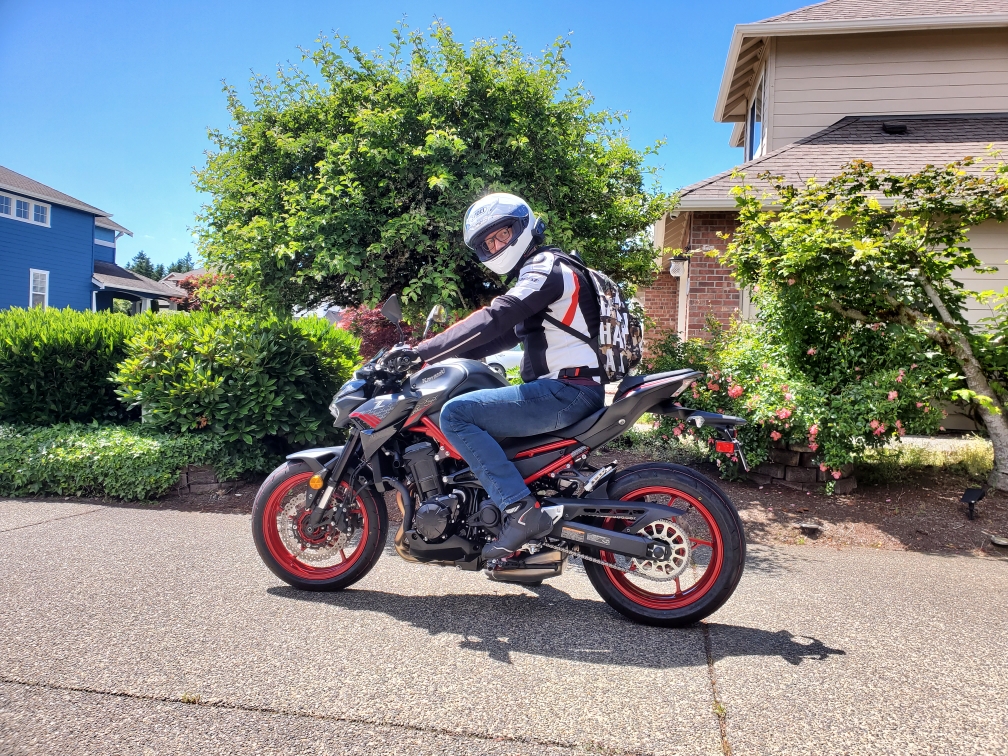 Z900 riding posture