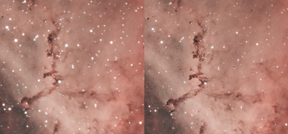Rosette Nebula deconvolution
